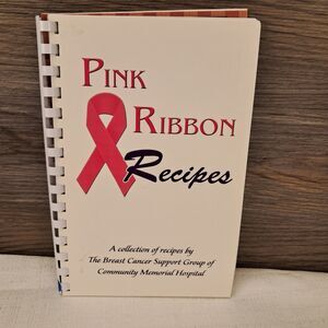 Pink Ribbon Recipes Cookbook Community Memorial Hospital Menomonee Falls, WI